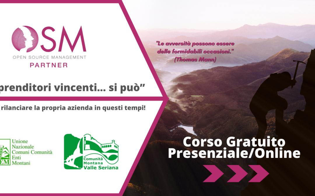 Corso Gratuito “Imprenditori Vincenti…Si può” 06/02/21
